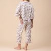 Women's Horse Print Cotton Pajama Set, Sleepwear Manufacturer