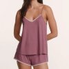 Women's Wholesale Tencel Modal V-Neck Cami and Shortie Set