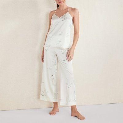 Women's Delicate Floral Cami and Wide Leg Pant Set Supplier