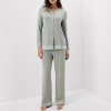 Women's Modal Lace Trim Pajama Set Supplier