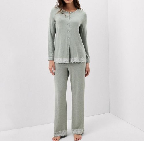 Women's Modal Lace Trim Pajama Set Supplier