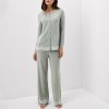 Women's Modal Lace Trim Pajama Set Supplier