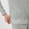 Women's Modal Lace Trim Pajama Set Supplier