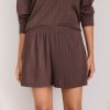 Custom Women's Brushed Pointelle Pajama Shorts