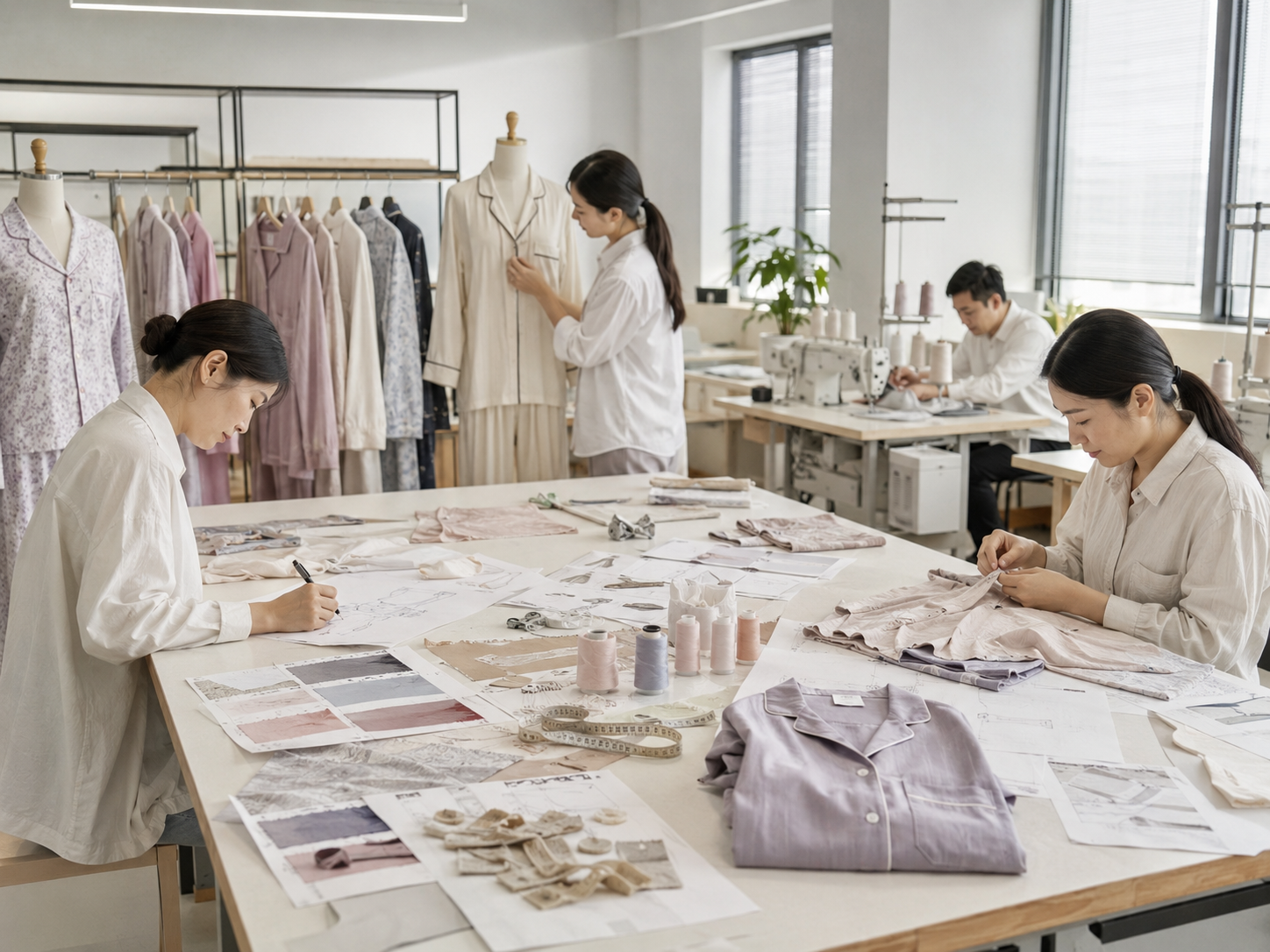 Custom sleepwear sample development process for private label brands