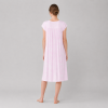 Custom Modal Nightgown | Lace Trim Short Sleeve Floral Sleep Dress