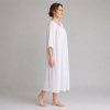 Custom Cotton Nightgown | 100% Woven Cotton V-Neck Embroidered Sleepwear