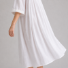 Custom Cotton Nightgown | 100% Woven Cotton V-Neck Embroidered Sleepwear