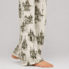 Bamboo Pajama Set Manufacturer | Architectural Print Long Sleeve Sleepwear