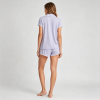 Viscose Short Pajama Set Supplier | Scallop Trim Women's Sleepwear