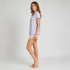 Viscose Short Pajama Set Supplier | Scallop Trim Women's Sleepwear