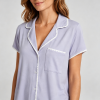 Viscose Short Pajama Set Supplier | Scallop Trim Women's Sleepwear