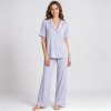Bamboo Pajama Set Wholesale | Contrast Piping Women's Sleepwear