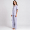 Bamboo Pajama Set Wholesale | Contrast Piping Women's Sleepwear