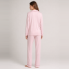 Modal Pajama Set Supplier | Long Sleeve Women's Contrast Piping Sleepwear