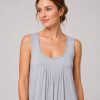 Sleeveless Modal Nightgown | Pleated Sleep Dress Manufacturer