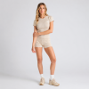 Women's Ribbed Cotton Lounge Set | Private Label Short Pajama Set