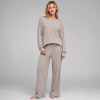 Boat Neck Ribbed Modal Lounge Set | Women's Private Label Homewear