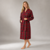 Red Tartan Flannel Bathrobe | Private Label Women's Robe Manufacturer