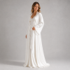 Lace Trim Satin Robe & Slip Set | Bridal Sleepwear Manufacturer