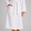 White Waffle Bathrobe with Shawl Collar | Hotel Robe Manufacturer
