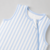 Custom Blue Stripe Bamboo Baby Sleep Sack | Private Label Infant Sleepwear