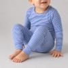 Blue Stripe Baby & Toddler 2 Piece Pajama Set | Private Label Kids Sleepwear