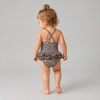 Custom Leopard Ruffle Baby Swimsuit | Polyester Kids Swimwear Supplier