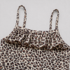 Custom Leopard Ruffle Baby Swimsuit | Polyester Kids Swimwear Supplier