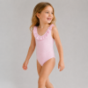 Custom Pink Ruffle Baby Swimsuit | Polyester Blend Kids Swimwear Supplier
