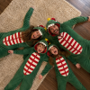 Custom Christmas Dinosaur Family Onesie Pajamas | Private Label Flannel