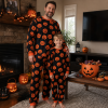 Custom Pumpkin Print Cotton Halloween Family Pajama Sets | Private Label
