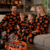 Custom Pumpkin Print Cotton Halloween Family Pajama Sets | Private Label
