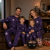 Custom Purple Skull Halloween Cotton Family Pajamas | Private Label