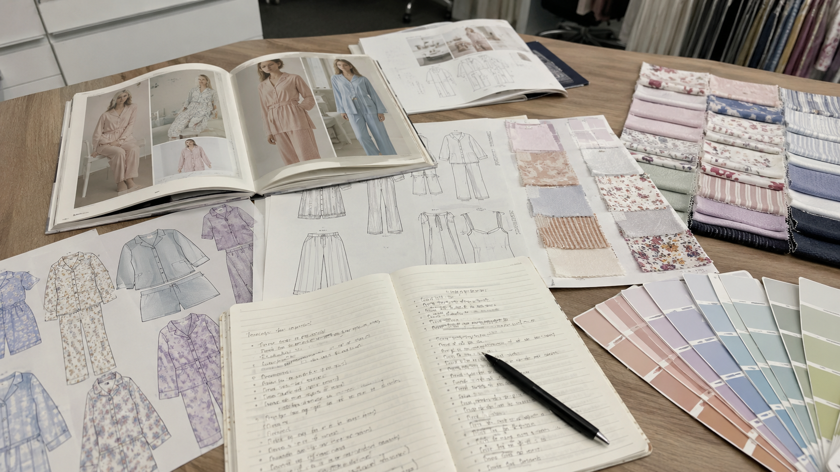 Collection Concept custom pajama development step