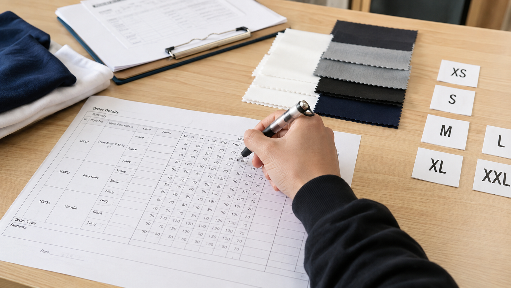 Order Quantity production preparation