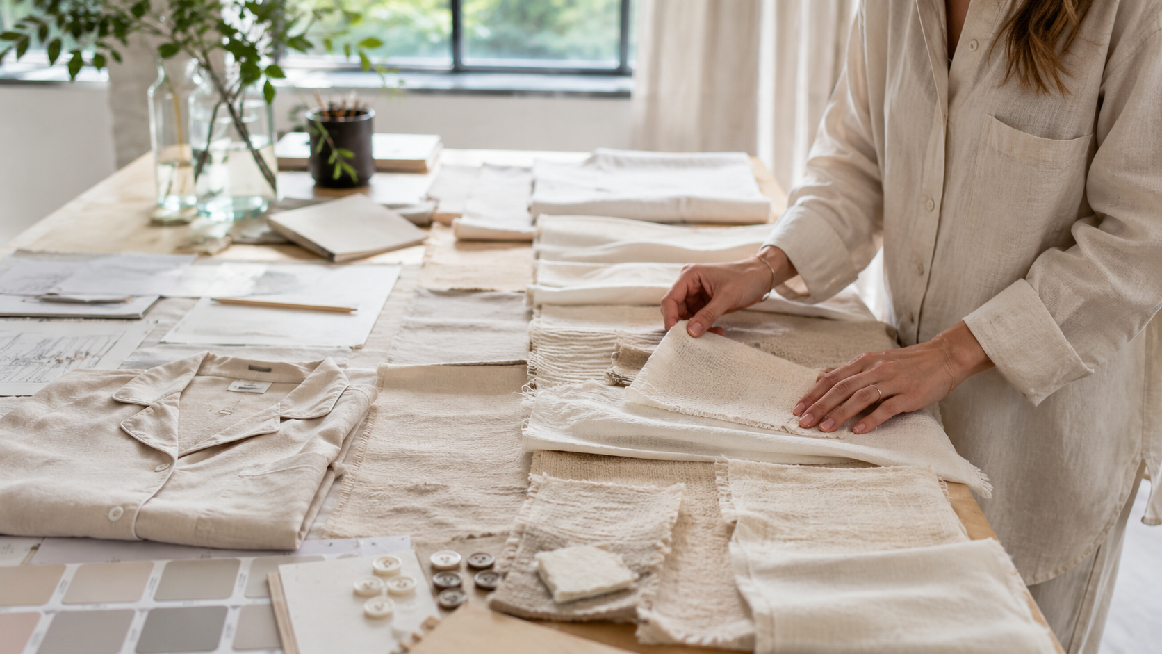 Cotton fabric selection for private label pajama project