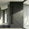 P-100Aluminum Pivot Doors | Flame Retardant | Customized Size | Luxury Villa Entry