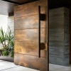 P-112 Aluminum Pivot Doors | Flame Retardant | Customized Size | Luxury Villa Entry