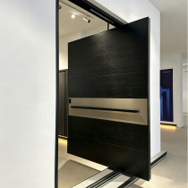 P-114  Aluminum Pivot Doors | Flame Retardant | Customized Size | Luxury Villa Entry