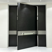 P-117  Aluminum Pivot Doors | Flame Retardant | Customized Size | Luxury Villa Entry