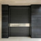 P-119 Polar Black Aluminum Pivot Door | 4mm Plate | Custom Size | Luxury