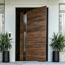 P-120  Aluminum Pivot Doors | Flame Retardant | Customized Size | Luxury Villa Entry