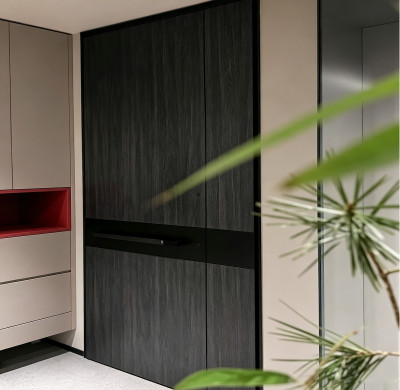 P-122  Aluminum Pivot Doors | Flame Retardant | Customized Size | Luxury Villa Entry