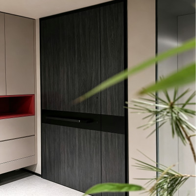 P-122  Aluminum pivot doors | Flame Retardant | Customized Size | Luxury Villa Entry