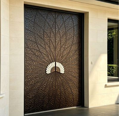 S-005 Aluminum Double Door | Flame Retardant | Customized Size | Luxury Villa Entry