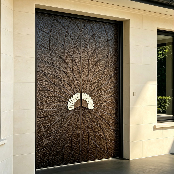 S-005 Aluminum Double Door | Flame Retardant | Customized Size | Luxury Villa Entry