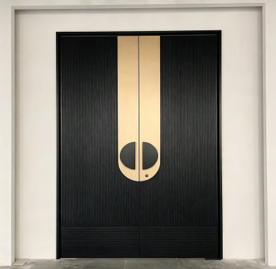 S-012 Aluminum Double Door | Flame Retardant | Customized Size | Luxury Villa Entry
