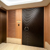 Z-001 Aluminum Unequal Double Doors | Flame Retardant | Customized Size | Luxury Villa Entry