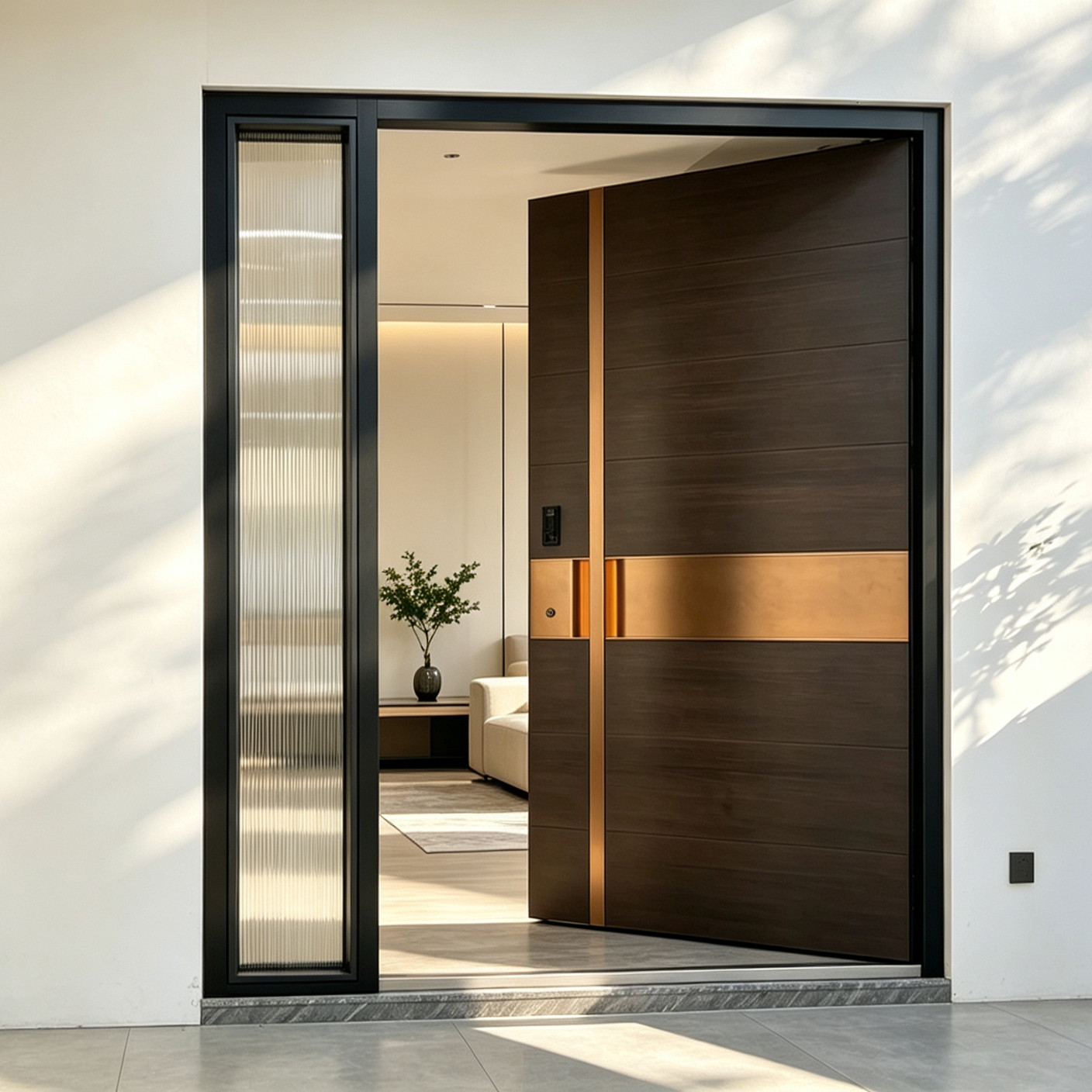 Aluminum alloy double door specially designed for high-end villas, luxury homes, and commercial clubs